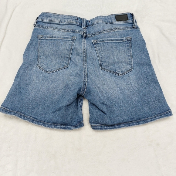 DEAR JOHN JEANS WOMENS BLUE DENIM MID RISE CASUAL SUMMER SHORTS SIZE 25 - Picture 7 of 7